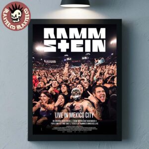 Rammstein Live In Mexico City In Cinemas Worldwide November 4 2026 Home Decor Poster Canvas