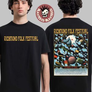Richmond Folk Festival 2026 Poster Lineup Richmond Virginia October 9-11 2026 Two Sided T-Shirt