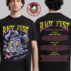 Riot Fest 2026 Chicago Merch At Douglass Park September 18-20 Tongue Tied Lineup T-Shirt