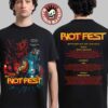 Riot Fest 2026 Chicago Merch At Douglass Park September 18-20 Tiger Lineup T-Shirt