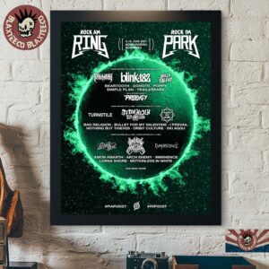 Rock Am Ring And Rock Im Park 2027 Lineup In Nurburgring And Nurnberg From 4-6 June 2027 Poster Canvas