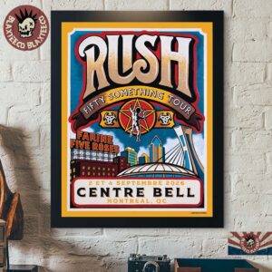 Rush Montreal QC Canada 2026 Event Poster Live At Centre Bell On 2 And 4 September 2026 Home Decor Poster Canvas