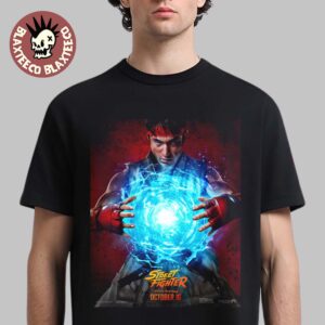 Ryu Street Fighter Movie New Poster Filmed For IMAX Hitting Theatres October 16 2026 Unisex T-Shirt