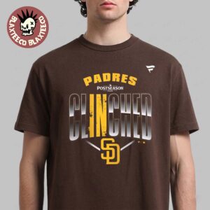 San Diego Padres 2026 MLB Postseason Locker Room Clinched T-Shirt
