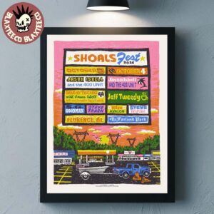 Shoalsfest 2026 Full Lineup Florence AL Live At McFarland Park From October 3-4 2026 Poster Canvas