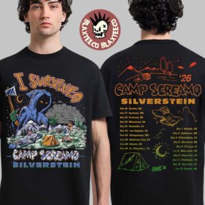 Silverstein Camp Screamo 2 Tour North America 2026 I Survived Camp Screamo Two Sided T-Shirt
