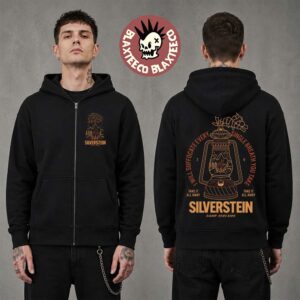 Silverstein Camp Screamo 2026 Tour Merch Camp Light Zip Up Hoodie
