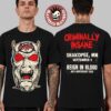 Iron Maiden Harrison NJ 2026 Event Tee Live At Sports Illustrated Stadium On September 5 6 2026 Eddie The Gangster Two Sided T-Shirt