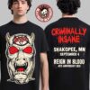 Infest 2026 Edmonton Canada September 4-6 2026 Logo With Lineup Two Sided T-Shirt