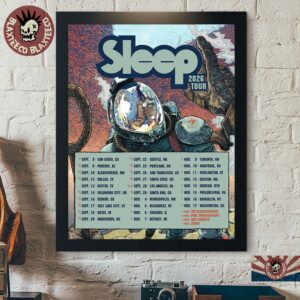 Sleep Hemphispheres 2026 North America Tour Schedule Dates Poster Canvas