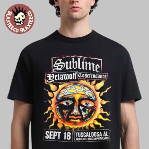 Sublime With Yelawolf And Codefendants Tuscaloosa AL 2026 At Mercedes Benz Amphitheater On September 18 2026 T-Shirt