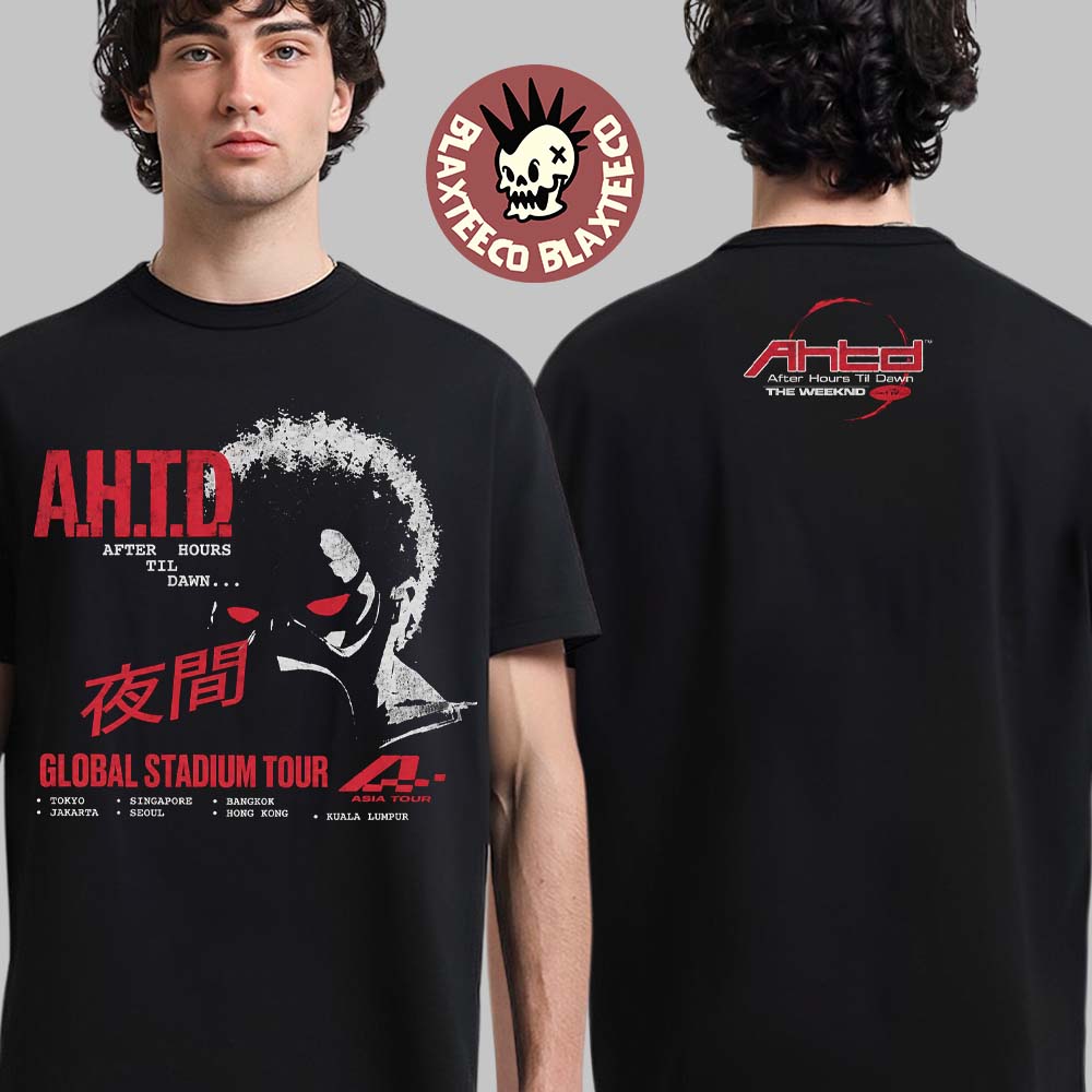 The Weeknd After Hours Til Dawn 2026 Asia Tour Merch Tokyo Japan Pop Up Red Eyes T-Shirt The Weeknd After Hours Til Dawn 2026 Asia Tour Merch Tokyo Japan Pop Up Red Eyes T-Shirt