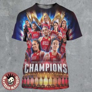 USA Women’s National Basketball Team 2026 FIBA Women’s World Cup Champions 5 Straights And 12 All Time All Over Print Shirt