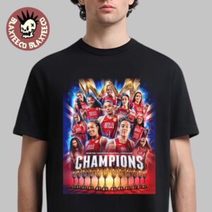 USA Women’s National Basketball Team 2026 FIBA Women’s World Cup Champions 5 Straights And 12 All Time Unisex T-Shirt