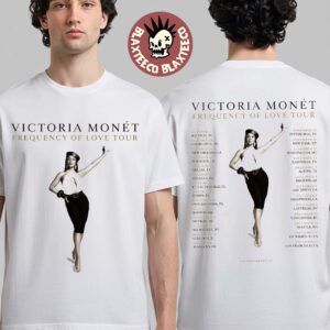 Victoria Monet Frequency Of Love Tour 2026 North America Schedule Dates Two Sided T-Shirt