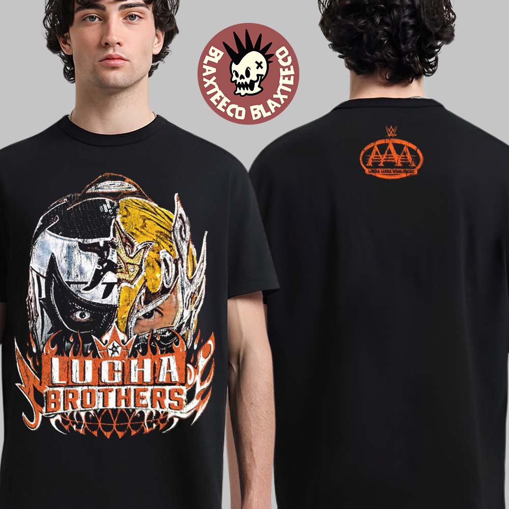 WWE Penta X Rey Fenix Duo Lucha Brothers Two Sided T-Shirt WWE Penta X Rey Fenix Duo Lucha Brothers Two Sided T-Shirt