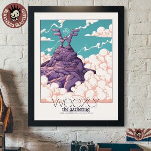 Weezer West Valley City UT 2026 Event Poster Live At Maverik Center On September 15 2026 Poster Canvas