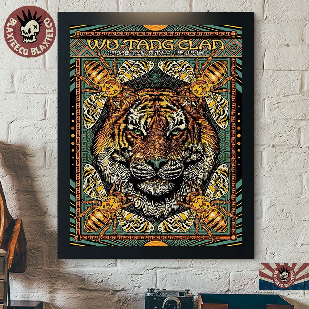 Wu Tang Clan Bristow VA 2026 Concert Poster Live At Jiffy Lube Live On September 15 2026 Decor Poster Canvas Wu Tang Clan Bristow VA 2026 Concert Poster Live At Jiffy Lube Live On September 15 2026 Decor Poster Canvas