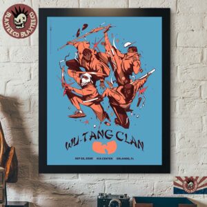 Wu-Tang Clan Orlando FL 2026 Event Poster Live At Kia Center On September 22 2026 Home Decor Poster Canvas