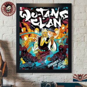 Wu-Tang Clan Shakopee MN 2026 Concert Poster Live At Mystic Lake Amphitheater On September 1 2026 Home Decor Poster Canvas