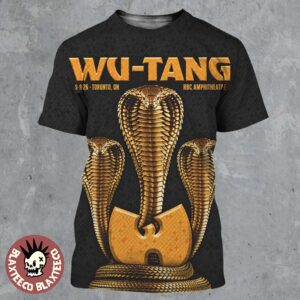 Wu-Tang Clan Toronto ON 2026 Event Poster Live At RBC Amphitheatre On September 9 2026 All Over Print Shirt