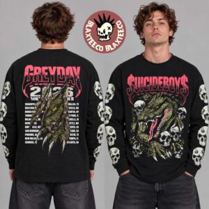 $uicideboy$ Greyday 2026 Tour Merch Crocodile Long Sleeve