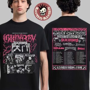 $uicideboy$ Greyday 2026 Tour Merch Lineup Photo T-Shirt $uicideboy$ Greyday 2026 Tour Merch Lineup Photo T-Shirt