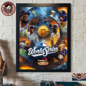 2026 MLB World Series Milwaukee Brewers Vs Tampa Bay Rays Matchup Face Off Home Decor Poster Canvas