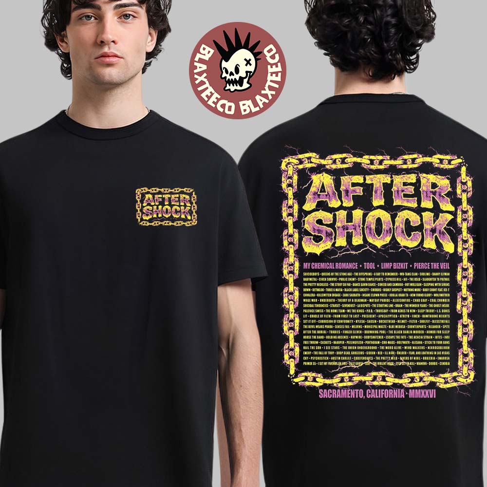 Aftershock Festival 2026 Merch Sacramento CA October 1-4 2026 Static Shock T-Shirt Aftershock Festival 2026 Merch Sacramento CA October 1-4 2026 Static Shock T-Shirt