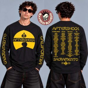 Aftershock Festival 2026 Merch Sacramento CA October 1-4 2026 Wu Tang Clan Style Long Sleeve Tee