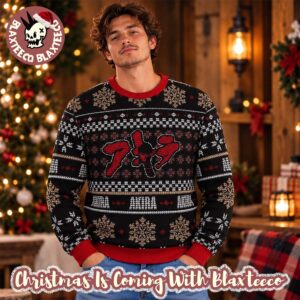 Akira Kanji Logo Anime Knitting Christmas Ugly Sweater