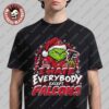 Arizona Cardinals Grinch I Hate Everybody Except Cardinals NFL Fans Christmas Gift Holiday T-Shirt