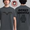 Whitechapel Australia 2026 Tour Merch Bloody Mask With Dates Back Two Sided T-Shirt