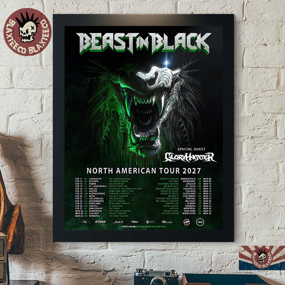 Beast In Black North American Tour 2027 Schedule Dates Home Decor Poster Canvas Beast In Black North American Tour 2027 Schedule Dates Home Decor Poster Canvas