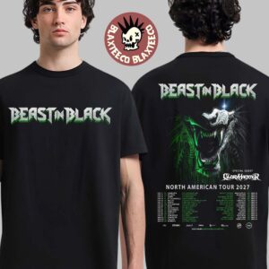 Beast In Black North American Tour 2027 Schedule Dates Two Sided T-Shirt