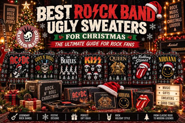 Best Rock Band Ugly Sweaters for Christmas