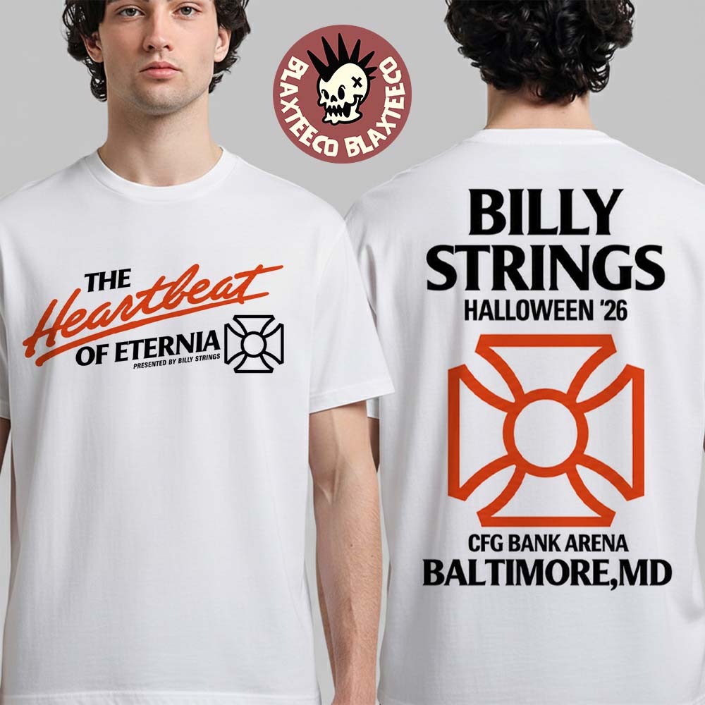 Billy Strings Baltimore MD 2026 Event Tee At CFG Bank Arena October 30 31 2026 Heartbeat Of Eternia Logo Classic T-Shirt Billy Strings Baltimore MD 2026 Event Tee At CFG Bank Arena October 30 31 2026 Heartbeat Of Eternia Logo Classic T-Shirt