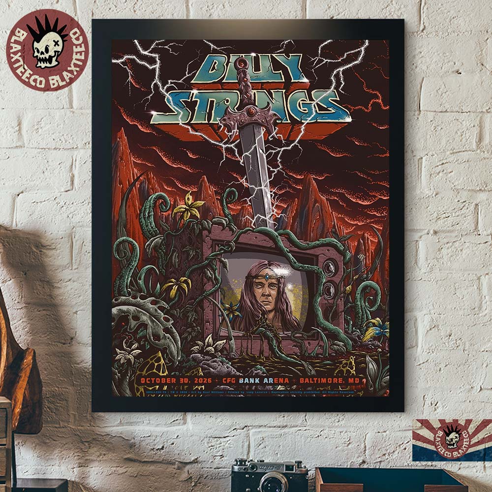 Billy Strings Heartbeat Of Eternia 2026 Night 1 Poster In Baltimore MD At CFG Bank Arena October 30 2026 Decor Poster Canvas Billy Strings Heartbeat Of Eternia 2026 Night 1 Poster In Baltimore MD At CFG Bank Arena October 30 2026 Decor Poster Canvas