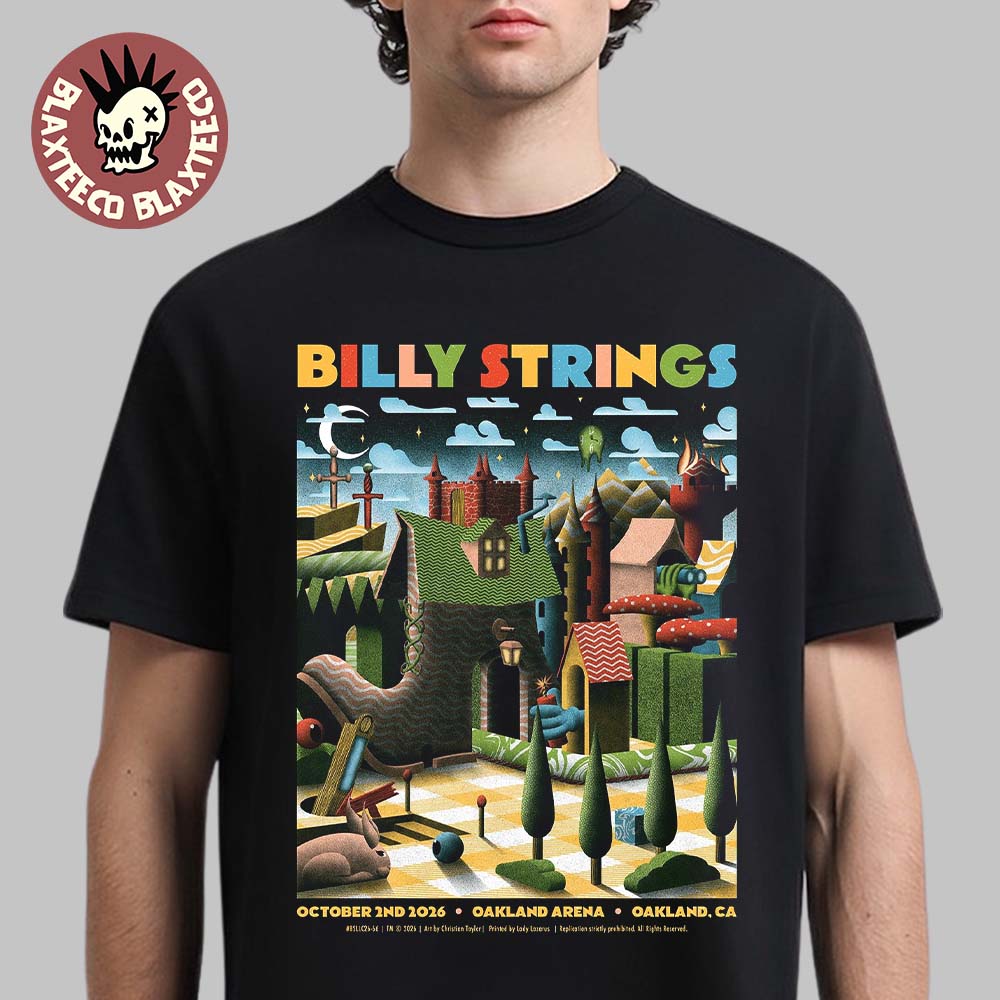 Billy Strings Oakland CA Night 1 Poster 2026 At Oakland Arena October 2 2026 Art By Christian Taylor Essentials T-Shirt Billy Strings Oakland CA Night 1 Poster 2026 At Oakland Arena October 2 2026 Art By Christian Taylor Essentials T-Shirt