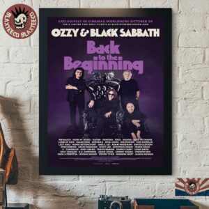 Black Sabbath Back To The Beginning Concert Film Celebration October 28 2026 Home Decor Poster Canvas