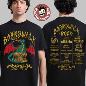 Boardwalk Rock 2027 Merch Ocean City Maryland May 14-16 2027 Dragon Lineup T-Shirt