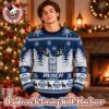 Busch Light Beer Logo Knitted Pattern In Black Christmas Ugly Sweater 2026