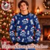 Busch Light Beer Logo Knitted Pattern In Black Christmas Ugly Sweater 2026