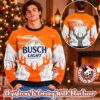 Busch Light Beer Personalized Christmas Twinkle Blue Christmas Ugly Sweater