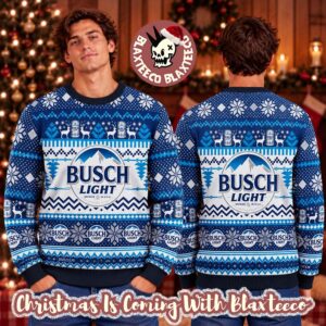Busch Light Beer Ugly Christmas Sweater