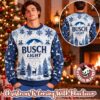 Busch Light Beer Xmas Cheers Festive Knitting Pattern Holiday Ugly Sweater