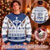 Busch Light HoHoHo Santa Hat And Holiday Ugly Sweater
