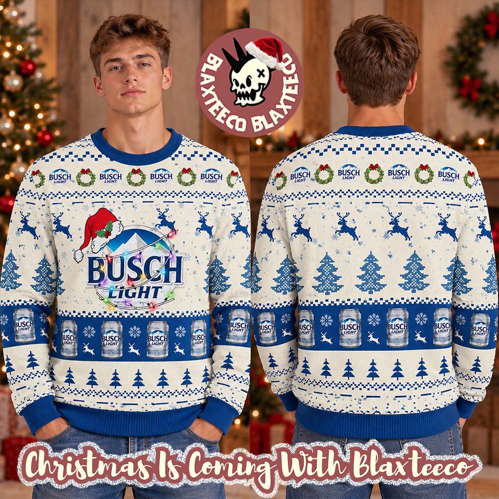 Busch Light Logo Ugly Sweater Busch Light Logo Ugly Sweater