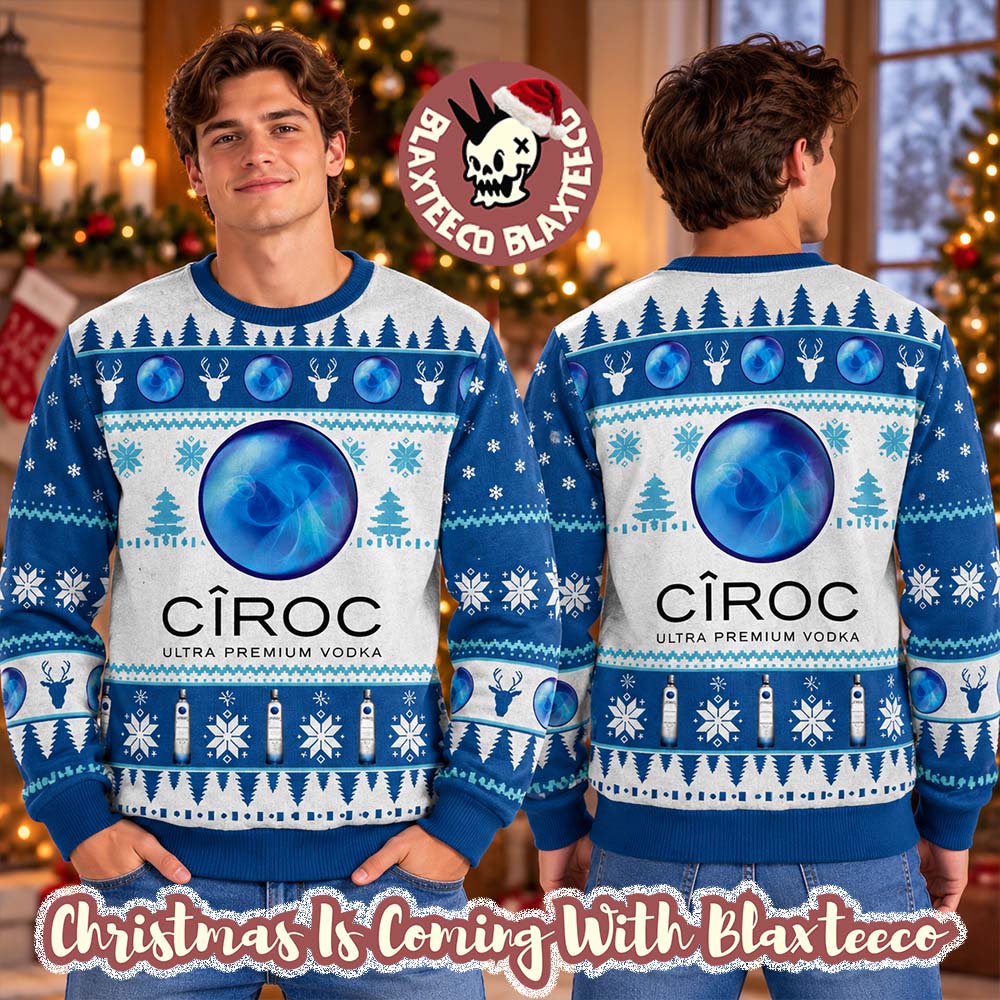 Ciroc Ultra Premium Vodka Ugly Christmas Sweater Ciroc Ultra Premium Vodka Ugly Christmas Sweater