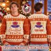 Crown Royal Peach Whisky Drinker Bells Drinking All The Way Christmas Ugly Sweater